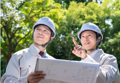 建設・建築会社 機械⼯場